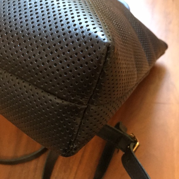 8/25 LAST DAY📦 Clare V Marcelle Black Perforated Leather Backpack - Picture 7 of 11